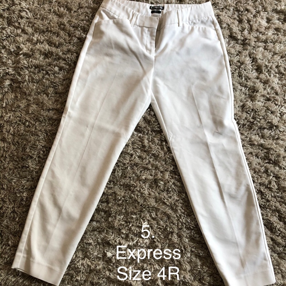 White Express dress pants